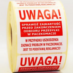 Naklejki Sprawdź przy PACZKOMACIE 10.000